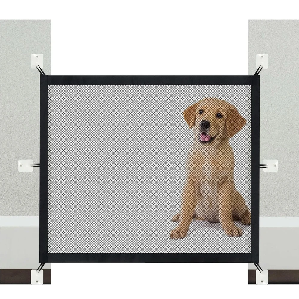 Pet Safety Gate with Mesh Design
